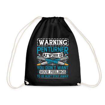 Pen Turning Kit - Drawstring Bag - black - Front