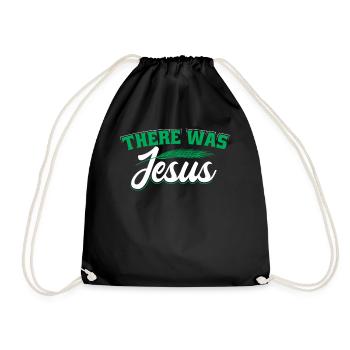 Il y avait Jésus - Sac de sport léger - noir - Devant