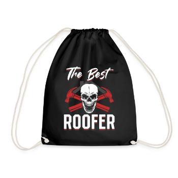 The Best Roofer - Roofing Contractor Roofer - Turnbeutel - Schwarz - Vorne