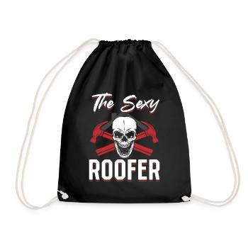 The Sexy Roofer - Roofing Contractor Roof Worker - Turnbeutel - Schwarz - Vorne