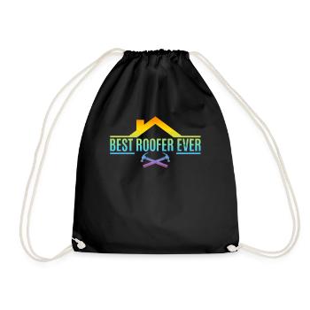 Roofing Contractor - Best Roofer Ever - Drawstring Bag - black - Front