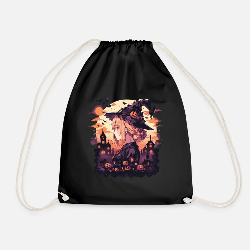 Hexe Helloween Hexen Outfit Hexen - Turnbeutel - Schwarz