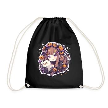 Vampire Vampire Vampire Ladies Helloween - Drawstring Bag - black - Front