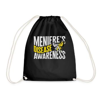 Chemise de sensibilisation à la maladie de Ménière, Meniere’s - Sac de sport léger - noir - Devant