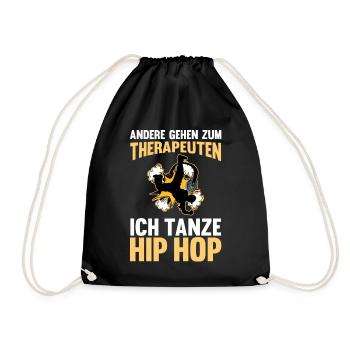 Hip Hop Tänzer - Turnbeutel - Schwarz - Vorne