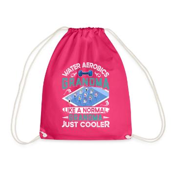 Aerobic Exercise Designs - Drawstring Bag - fuchsia - Front