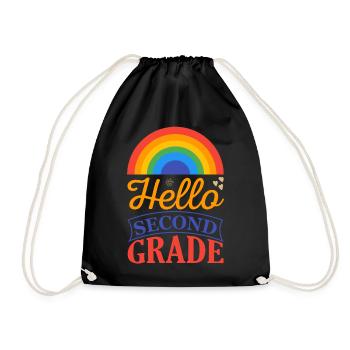 Zweite Klasse Rainbow Girls Jungen Lehrerteam 2. - Turnbeutel - Schwarz - Vorne