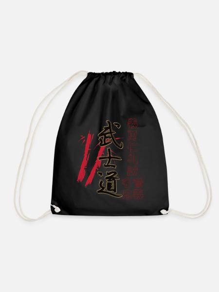 Japan Vintage japanisch Bushido Streetwear - Turnbeutel - Schwarz