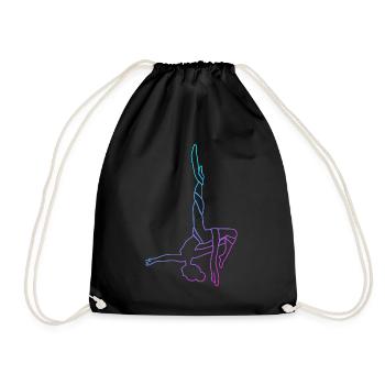 Aerial Yoga Luftakrobat Gymnastik Tänzer Aerial - Turnbeutel - Schwarz - Vorne