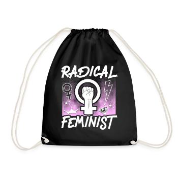 Feminist Radical Feminist - Turnbeutel - Schwarz - Vorne