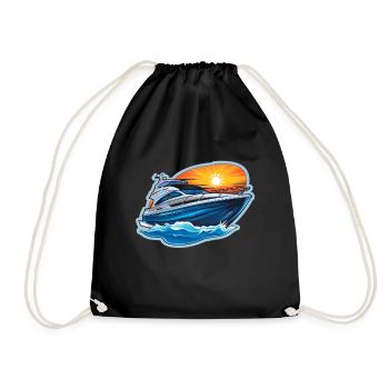 Yacht boat - Sac de sport léger - noir - Devant