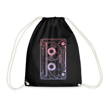 Cassette 90s Party 80s Retro Music Tape - Sac de sport léger - noir - Devant