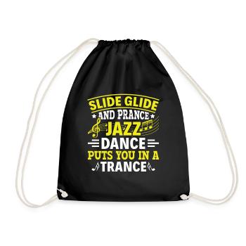 Slide & Prance Jazz Dance in Trance - Jazz - Drawstring Bag - black - Front