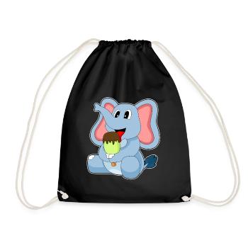 Popsicles d’éléphant - Sac de sport léger - noir - Devant