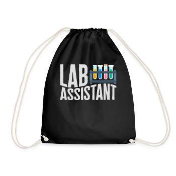 Chemise scientifique, Tee d’assistant de laboratoire, médecine - Sac de sport léger - noir - Devant