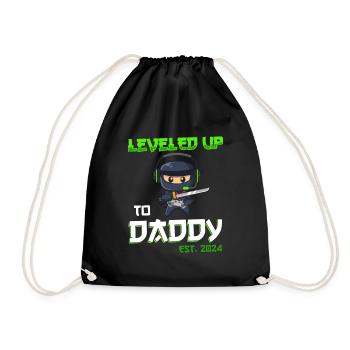 Nivelé jusqu’à papa 2024 - Sac de sport léger - noir - Devant