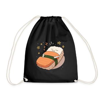 Japanisches Essen Ich liebe Sushi-Liebhaber Nigiri - Turnbeutel - Schwarz - Vorne