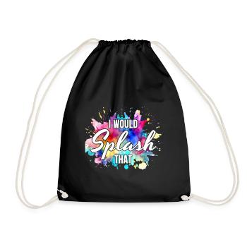 Peintre Toile Liquide Peinture Art Peinture - Sac de sport léger - noir - Devant