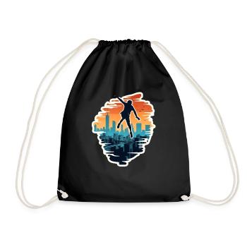 Parkour Free Running - Drawstring Bag - black - Front