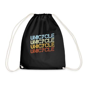 Rétro monocycle - Sac de sport léger - noir - Devant