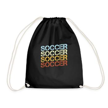 Football Rétro - Sac de sport léger - noir - Devant