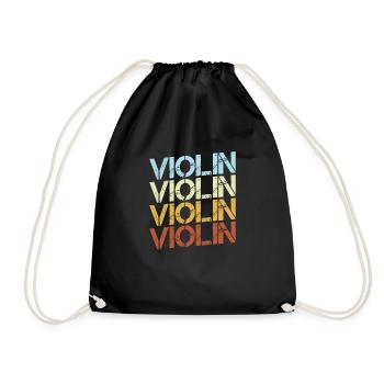 Violon Rétro - Sac de sport léger - noir - Devant