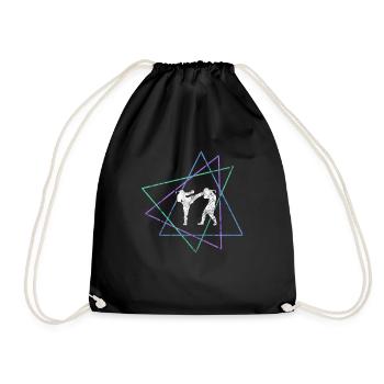 Martial arts - Drawstring Bag - black - Front
