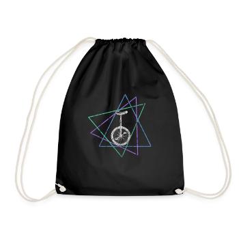 Unicycle - Drawstring Bag - black - Front