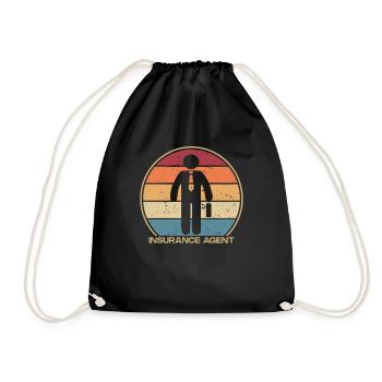 Retro Health Care Courtier en assurance vie - Sac de sport léger - noir - Devant