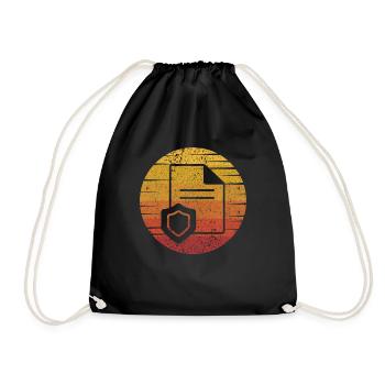 Retro Life Health Care Assurance courtier en santé - Sac de sport léger - noir - Devant