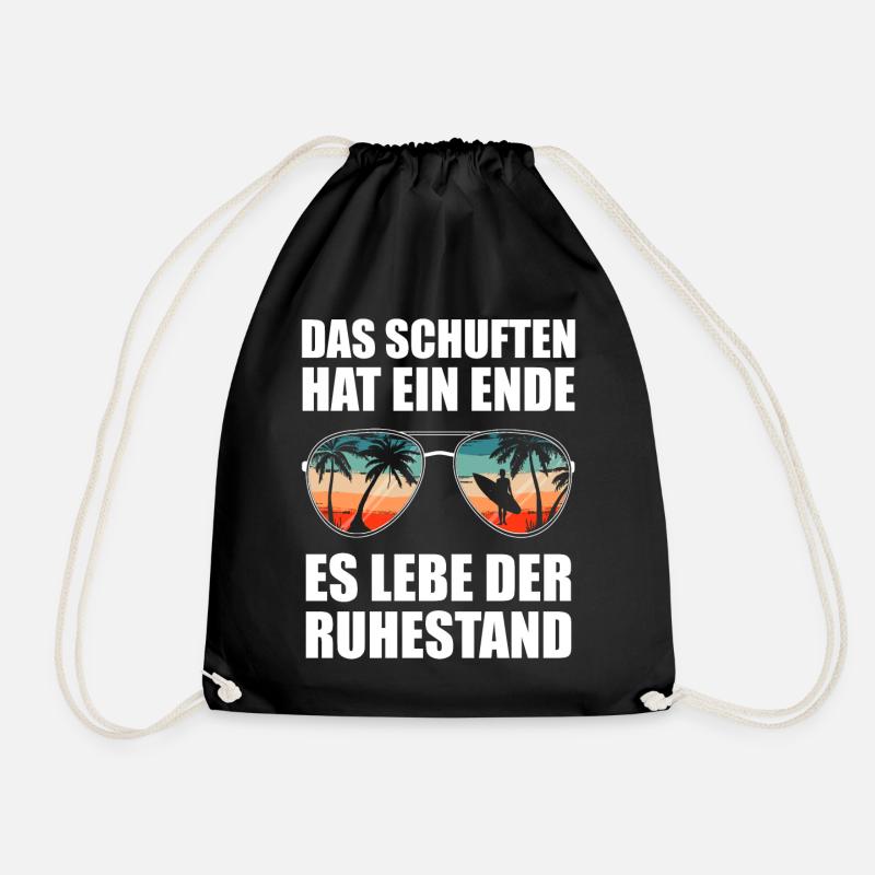 Rentner Rente Ruhestand Pension - Turnbeutel - Schwarz