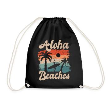 Aloha Beaches Summer Beach Party Surf Hawaii - Sac de sport léger - noir - Devant