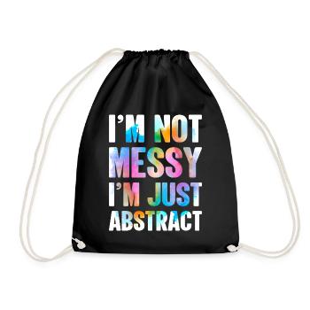 Peintre Toile Liquide Peinture Art Peinture - Sac de sport léger - noir - Devant