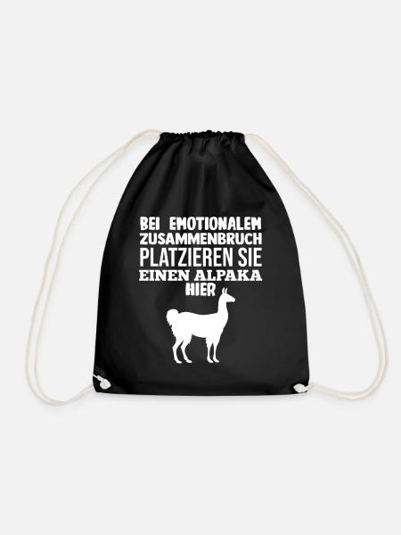 Alpaka - Turnbeutel - Schwarz
