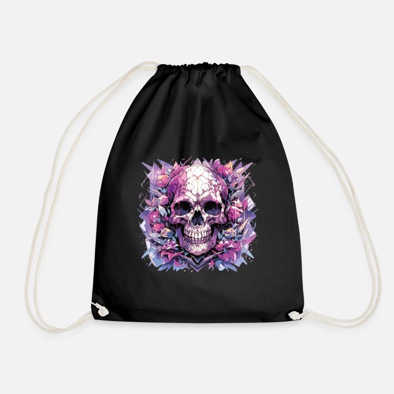 Totenkopf - Turnbeutel - Schwarz