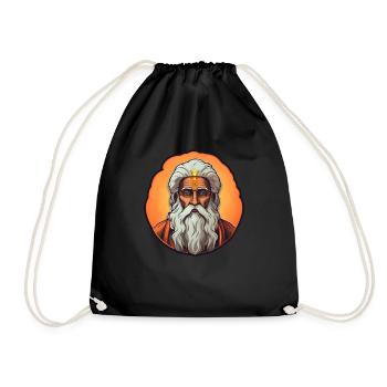 Guru Spiritueller Buddhismus - Turnbeutel - Schwarz - Vorne
