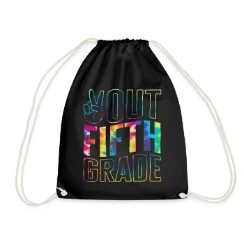 Chemise du dernier jour de l’école, tee de cinquième année, - Sac de sport léger - noir - Devant