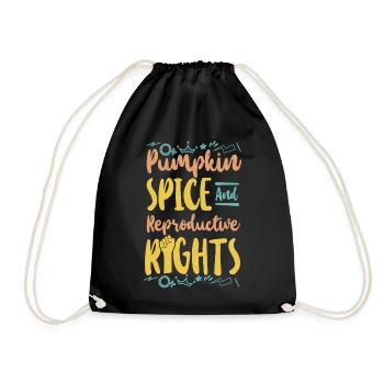 Épice de citrouille féministe - Sac de sport léger - noir - Devant