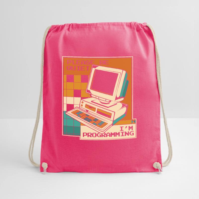 Please Be Quiet Software Engineer Developer Drawstring Bag