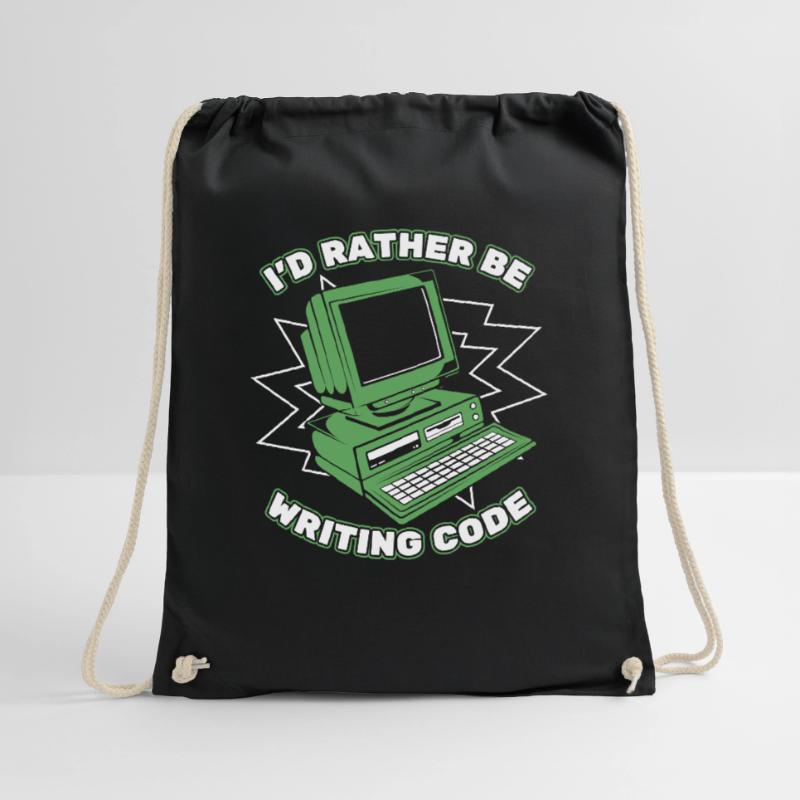 I'd Rather Be Writing Code Developer Coder Turnbeutel