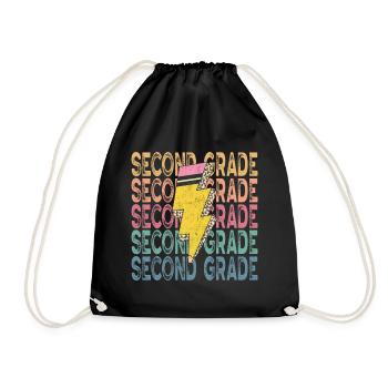 Zweite Klasse Rainbow Girls Jungen Lehrerteam 2. - Turnbeutel - Schwarz - Vorne