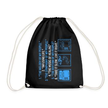 Chemise d’infirmière, La mélodie de mon peuple 1 tee, - Sac de sport léger - noir - Devant