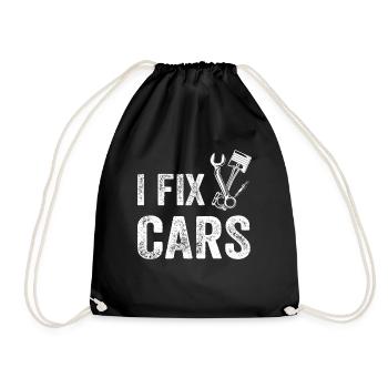 Je répare des voitures - Mécanicien automobile Mécanicien drôle - Sac de sport léger - noir - Devant