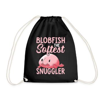 Blobfish Softest Snuggler Blobfishes Owner Lover - Turnbeutel - Schwarz - Vorne
