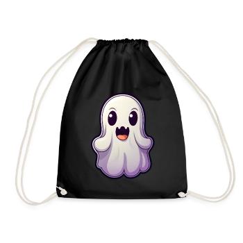 Kawaii Geist - Turnbeutel - Schwarz - Vorne