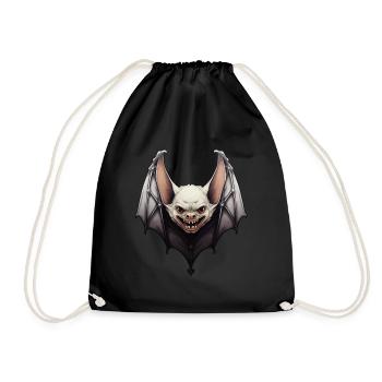 Fledermaus Halloween - Turnbeutel - Schwarz - Vorne
