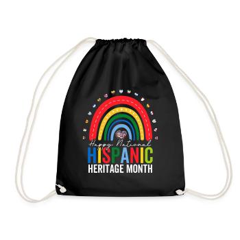 National Hispanic Heritage Month Lustiges Spanisch - Turnbeutel - Schwarz - Vorne