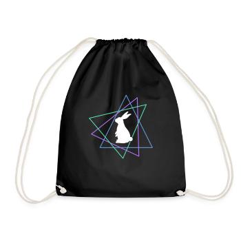 Hare - Drawstring Bag - black - Front