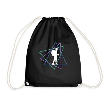 Wander - Drawstring Bag - black - Front
