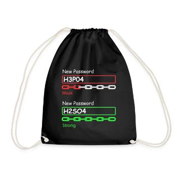 Chemist - Science Teacher Student Chemistry - Drawstring Bag - black - Front